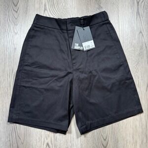 The Kooples Black Tailored Bermuda Shorts XS 100% Cotton Elastic Waist NWT